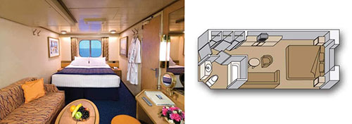 ms Noordam Large Ocean-view Staterooms, Category C and D