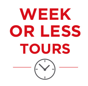 European tours of one week or less